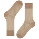 Falke Brown Oxford Stripe Socks