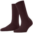 Falke Burgundy Cosy Wool Boot Socks