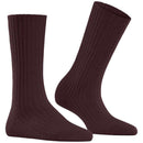 Falke Burgundy Cosy Wool Boot Socks