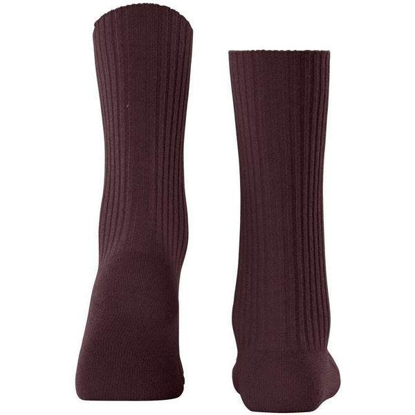 Falke Burgundy Cosy Wool Boot Socks