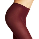 Falke Burgundy Cotton Touch Leggings