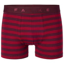 Falke Burgundy Daily Comfort Striped Boxer Brief