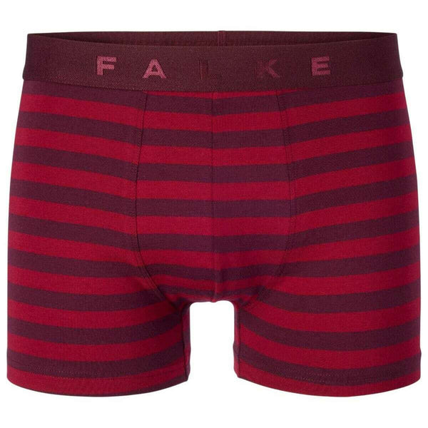 Falke Burgundy Daily Comfort Striped Boxer Brief