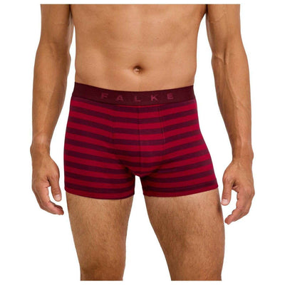 Falke Burgundy Daily Comfort Striped Boxer Brief