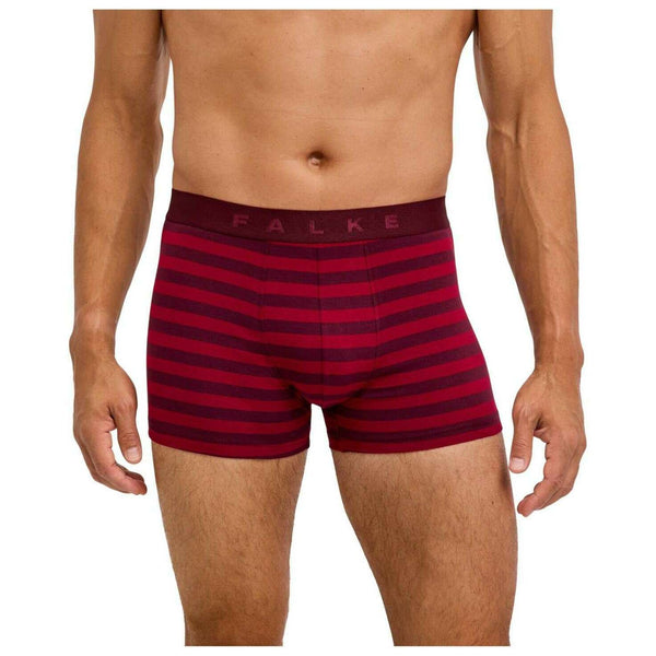 Falke Burgundy Daily Comfort Striped Boxer Brief