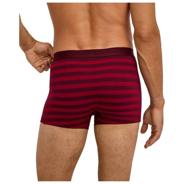 Falke Burgundy Daily Comfort Striped Boxer Brief