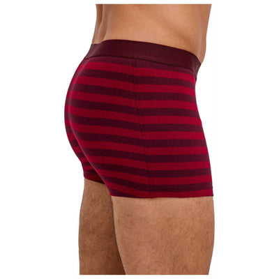 Falke Burgundy Daily Comfort Striped Boxer Brief