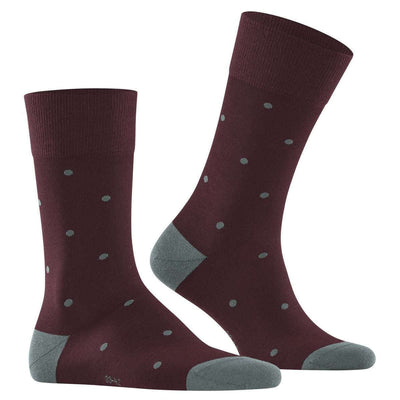 Falke Burgundy Dot Socks