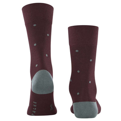 Falke Burgundy Dot Socks