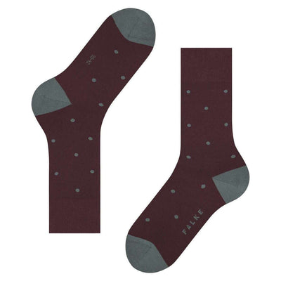 Falke Burgundy Dot Socks