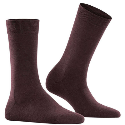 Falke Burgundy Softmerino Socks