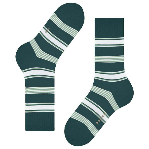 Falke Green Marina Stripe Socks