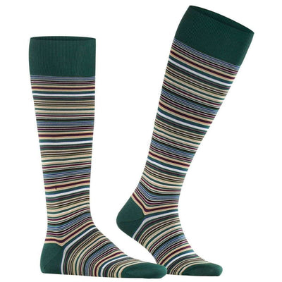 Falke Green Microblock Knee High Socks