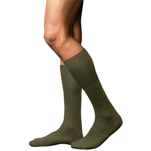 Falke Green No 13 Finest Piuma Cotton Knee High Socks