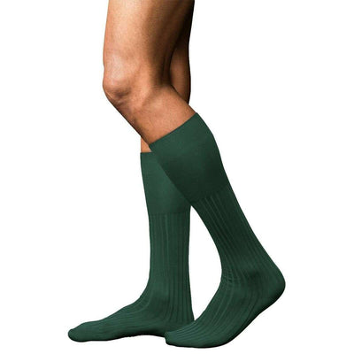 Falke Green No 13 Finest Piuma Cotton Knee High Socks