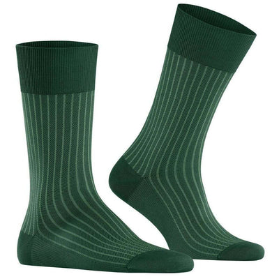 Falke Green Oxford Stripe Socks
