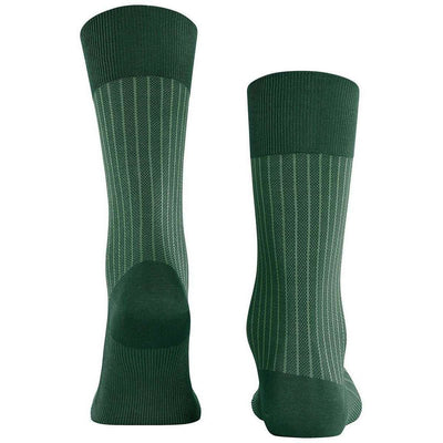 Falke Green Oxford Stripe Socks