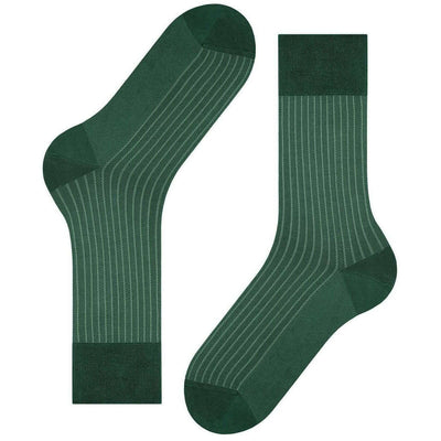 Falke Green Oxford Stripe Socks