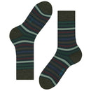 Falke Green Tinted Stripe Socks
