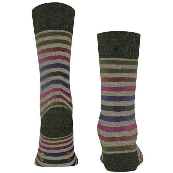Falke Green Tinted Stripe Socks