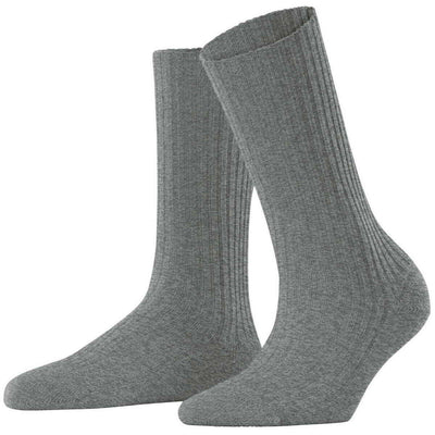 Falke Grey Cosy Wool Boot Socks