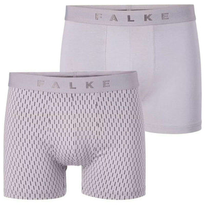 Falke Grey Daily Comfort Printed 2-Pack Boxer Brief