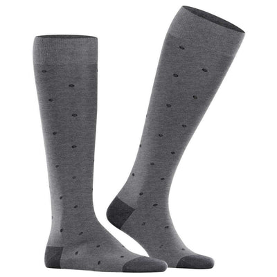 Falke Grey Dot Knee High Socks