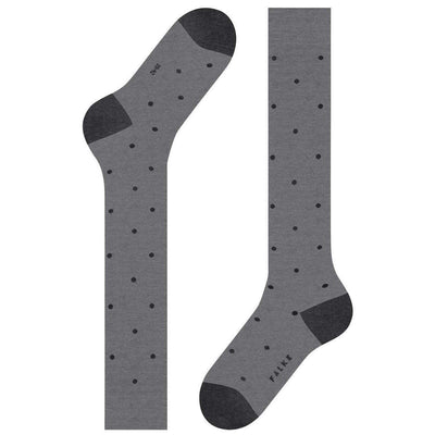 Falke Grey Dot Knee High Socks