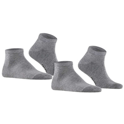 Falke Grey Happy 2 Pack Sneaker Socks