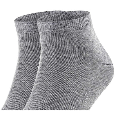 Falke Grey Happy 2 Pack Sneaker Socks