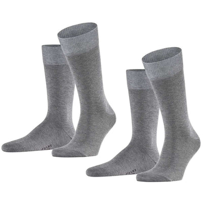 Falke Grey Happy 2 Pack Socks