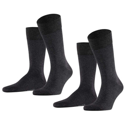 Falke Grey Happy 2 Pack Socks