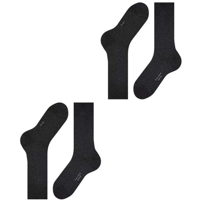 Falke Grey Happy 2 Pack Socks