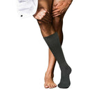Falke Grey No 13 Finest Piuma Cotton Knee High Socks