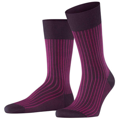 Falke Lilac Oxford Stripe Socks