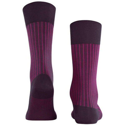 Falke Lilac Oxford Stripe Socks