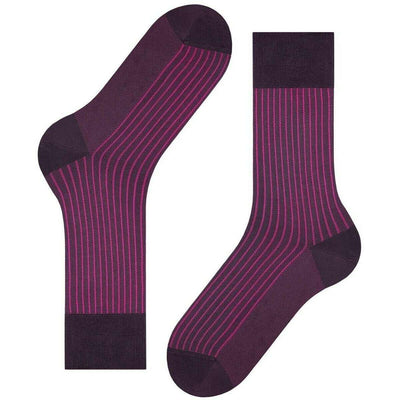 Falke Lilac Oxford Stripe Socks
