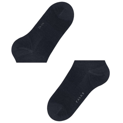 Falke Navy Climawool No Show Socks