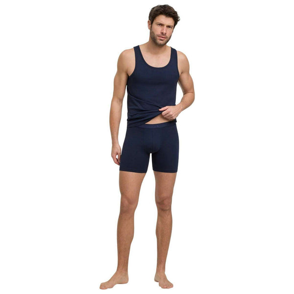 Falke Navy Daily Comfort 2-Pack Long Leg Boxer