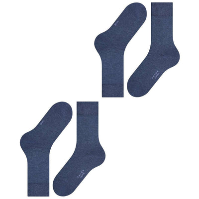 Falke Navy Happy 2 Pack Socks