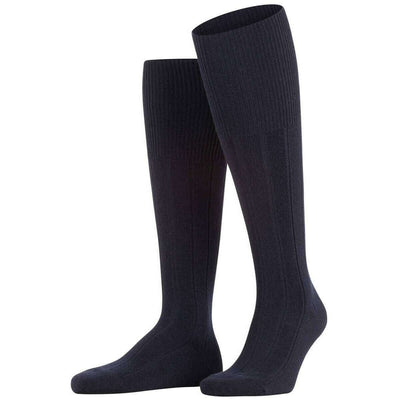 Falke Navy Lhasa Rib Knee High Socks