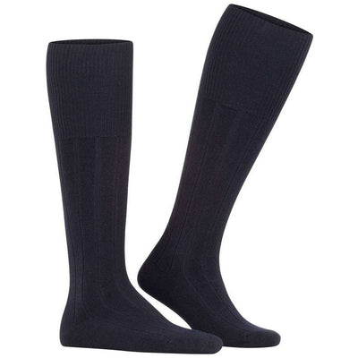 Falke Navy Lhasa Rib Knee High Socks