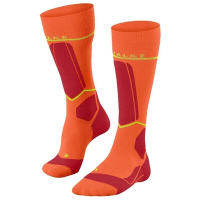 Falke Orange SK Compression Wool Skiing Knee-High W2 Socks