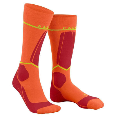 Falke Orange SK Compression Wool Skiing Knee-High W2 Socks