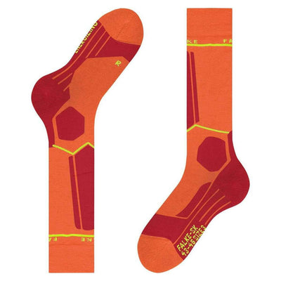 Falke Orange SK Compression Wool Skiing Knee-High W3 Socks