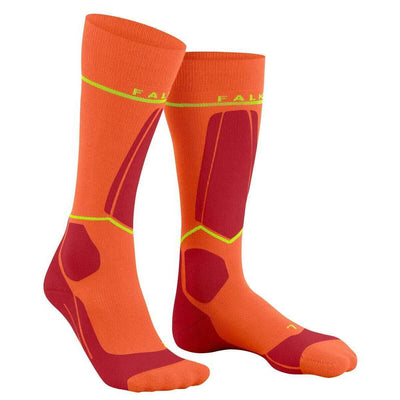 Falke Orange SK Compression Wool Skiing Knee-High W4 Socks