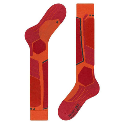 Falke Orange SK2 Intermediate Wool Skiing Knee-High Socks
