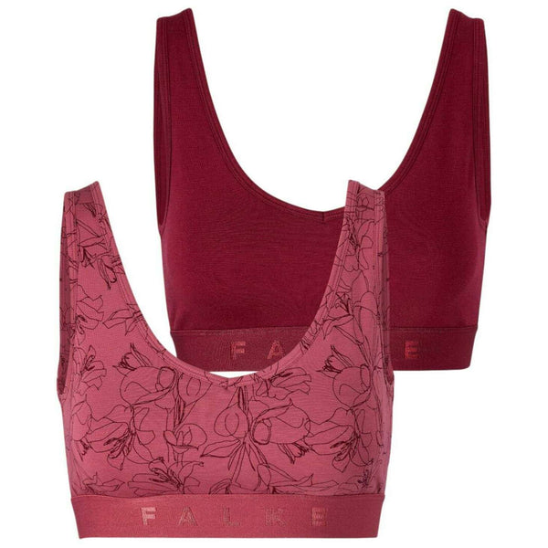 Falke Red Daily Comfort Print 2-Pack Bustier Bralette