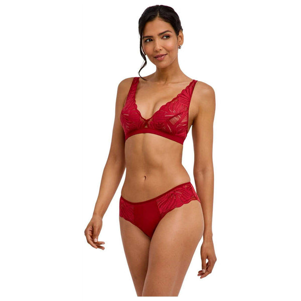 Falke Red Delicate Touch Triangle Bralette