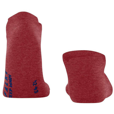 Falke Red Keep Warm Sneaker Socks